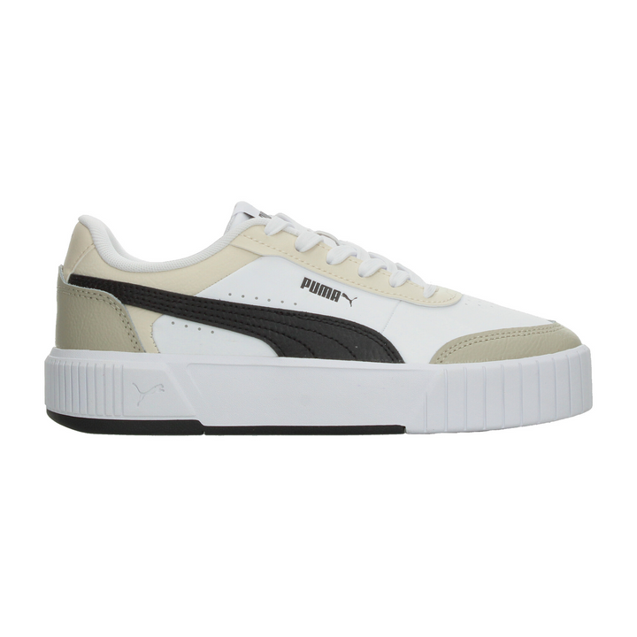 Tenis Puma Carina Mia Dama Blanco Beige Casual Para Mujer