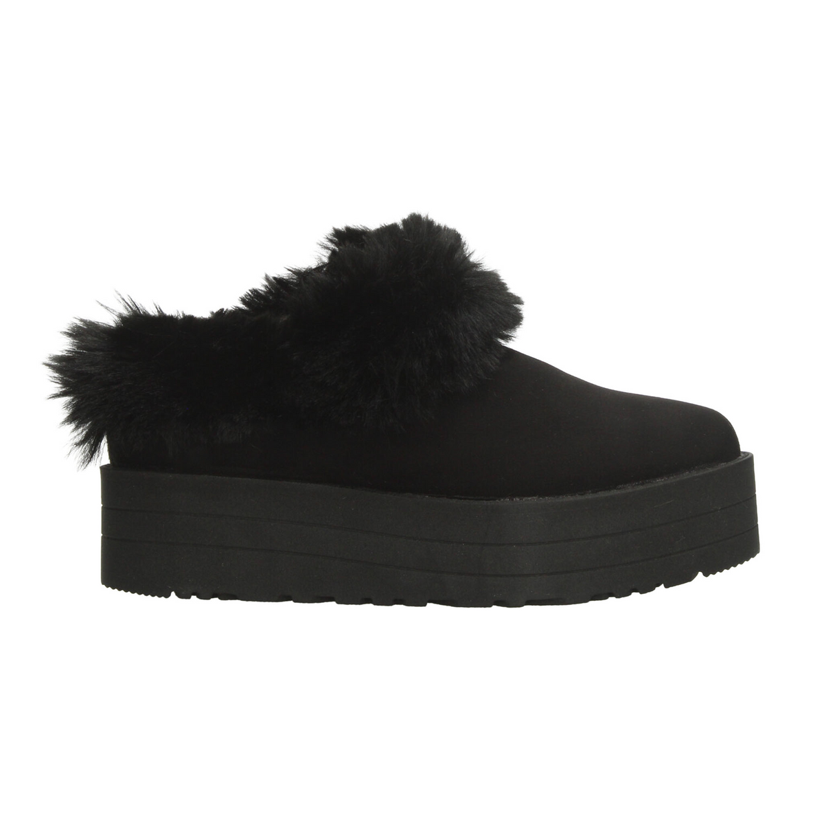 Zueco Rojo Cereza Dama Negro Pantufla Plataforma Casual Mujer, foto 1 de 10