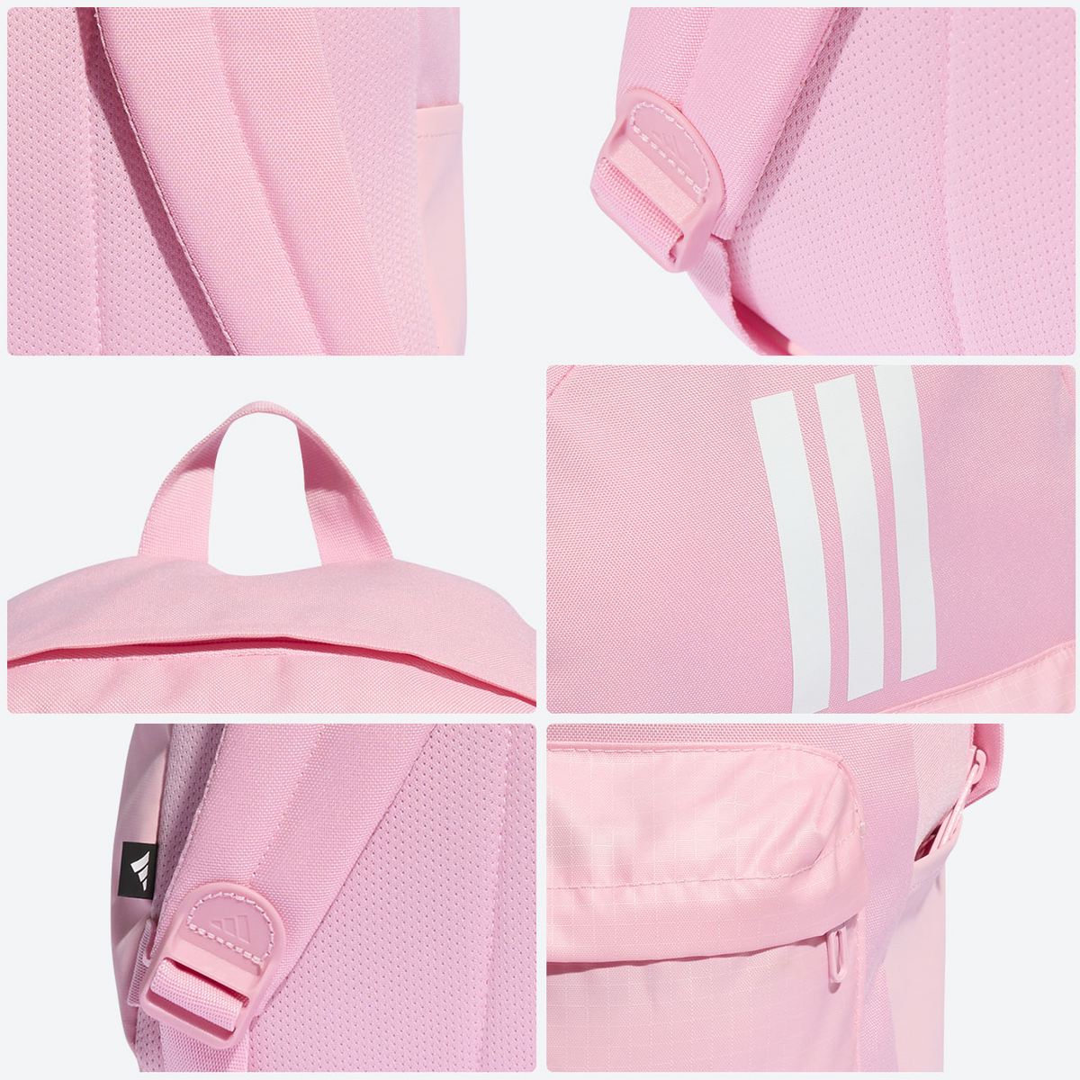 Mochila Adidas Classic 3 Bars Dama Rosa Escolar Para Mujer, foto 8 de 10