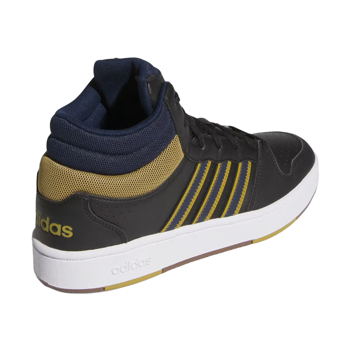 Tenis Adidas Hoops Mid Classic Hombre Negro Casual Botín Caballero, foto 3 de 10