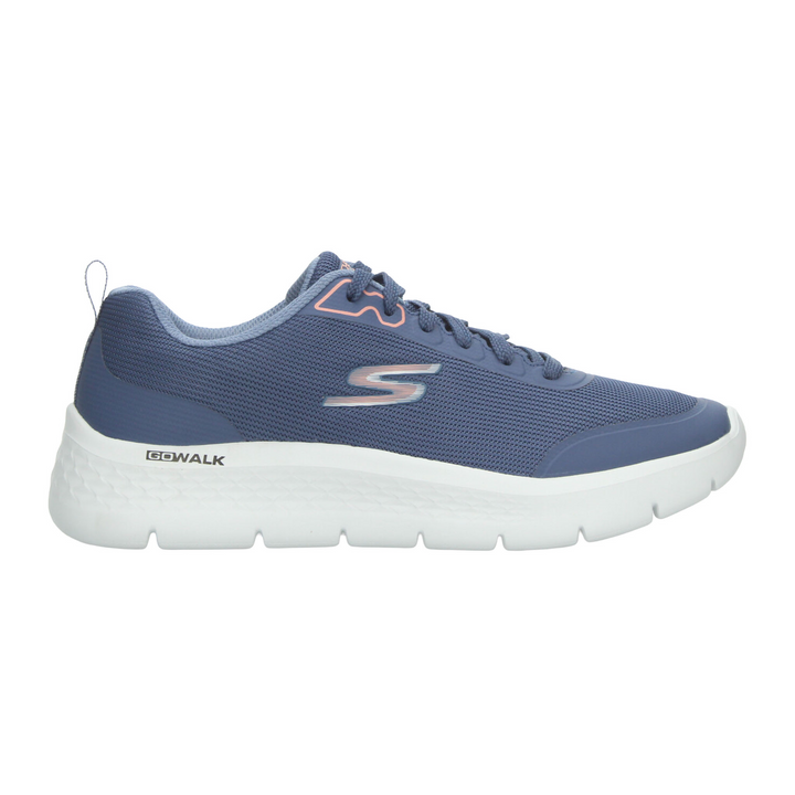 Tenis Skechers Go Walk Flex Dama Azul Deportivo Cintas Mujer