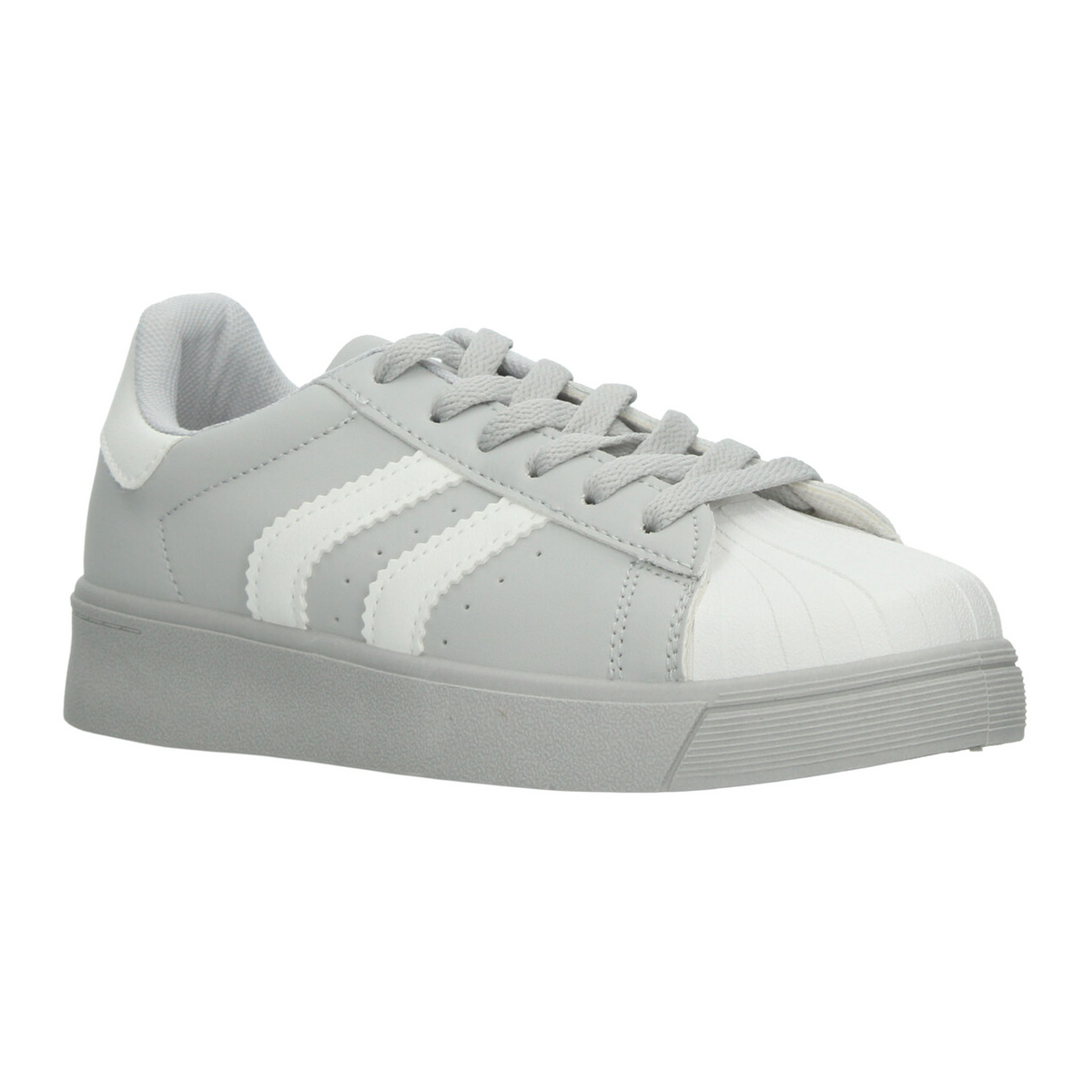 Tenis Berlin Dama Gris Casual Cintas Cómodo Mujer, foto 2 de 10