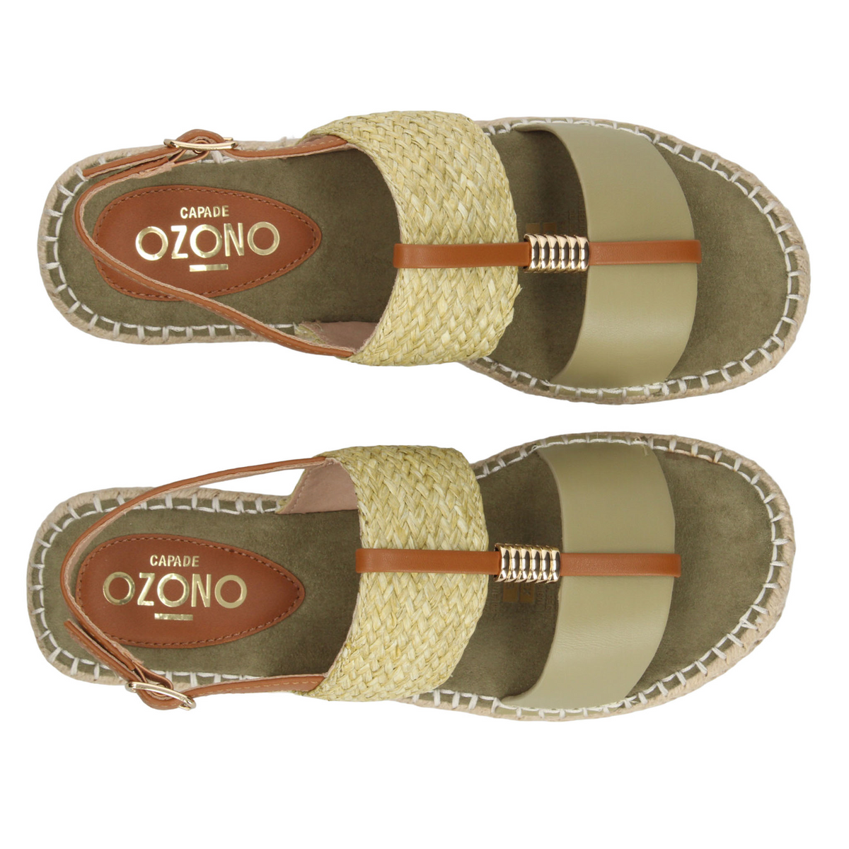 Sandalias Ozono Dama Verde Casual Para Mujer, foto 10 de 10