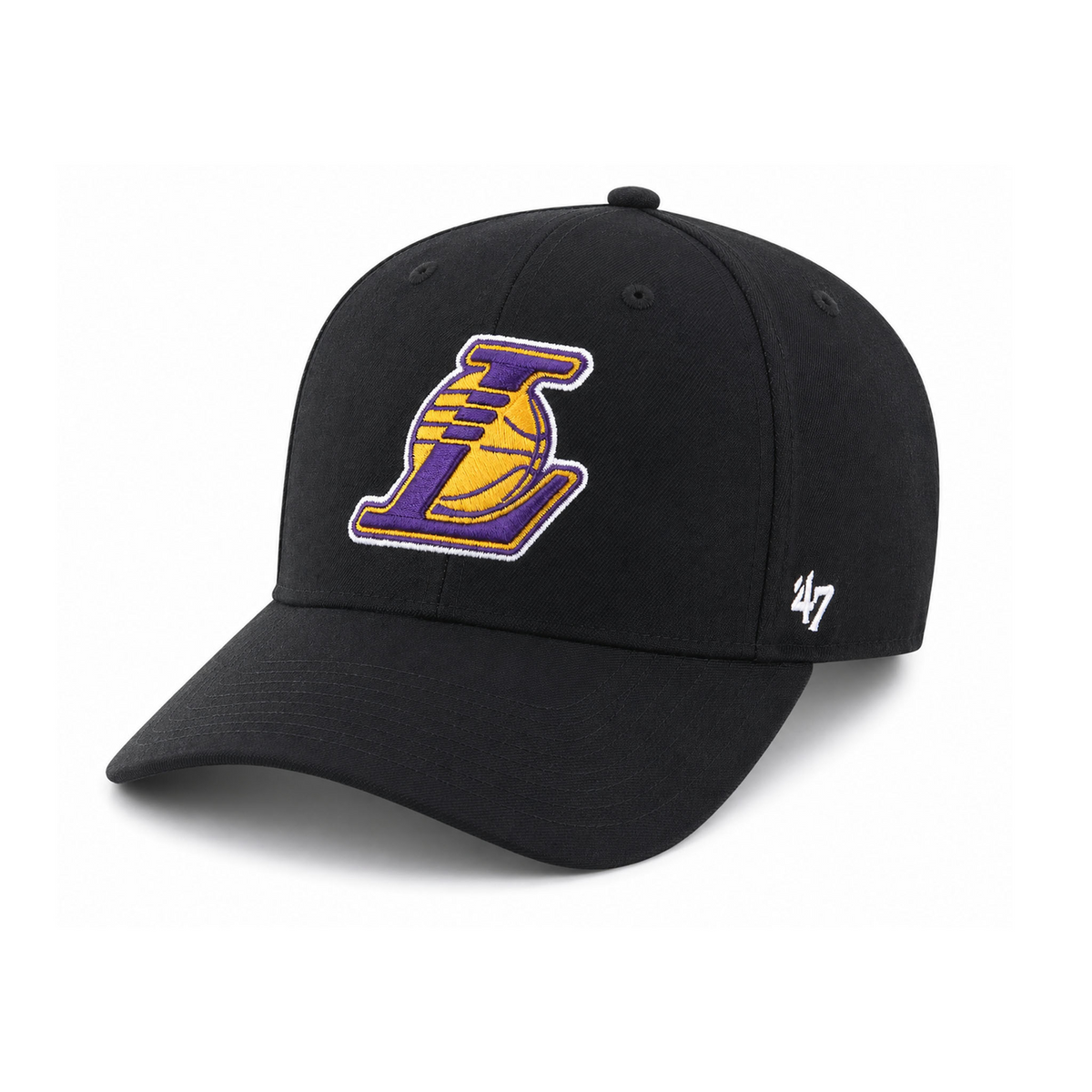 Gorra 47 Brand Los Angeles Lakers Negro Basquetbol Unisex, foto 1 de 10