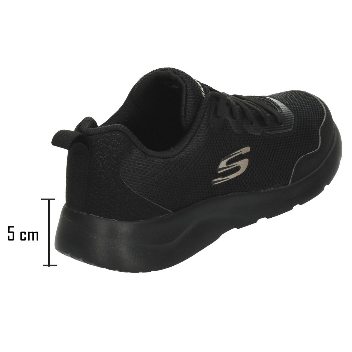Tenis Skechers Dynamight 2.0 Hombre Negro Deportivo Cómodo Caballero, foto 3 de 10