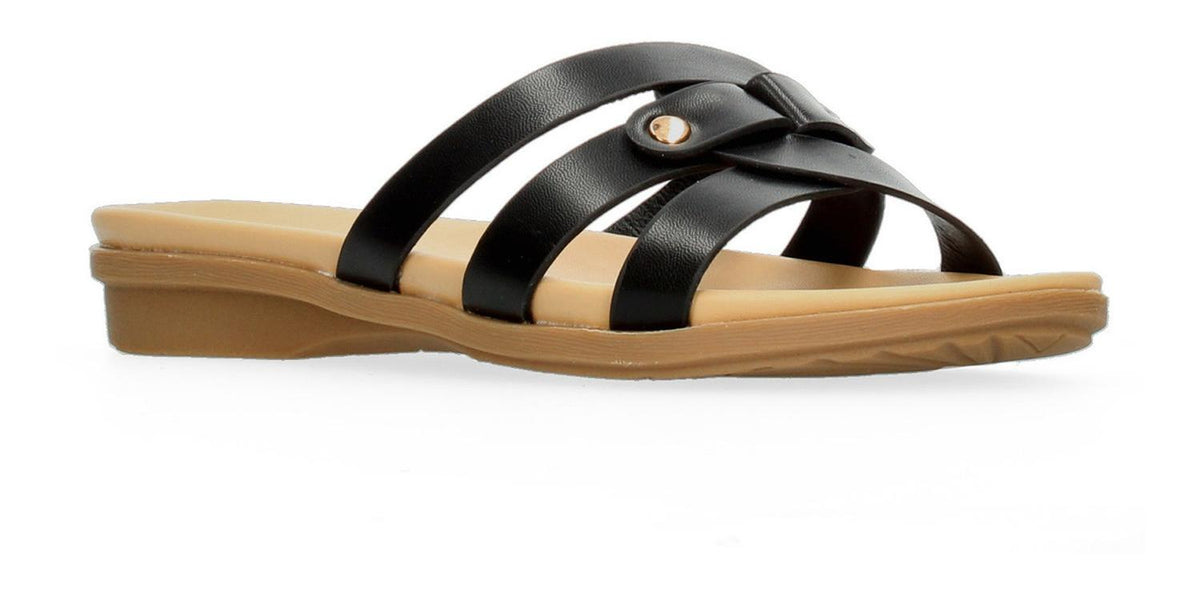 Sandalias Confort Fit Para Mujer 18514 Negro [fit66], foto 3 de 10