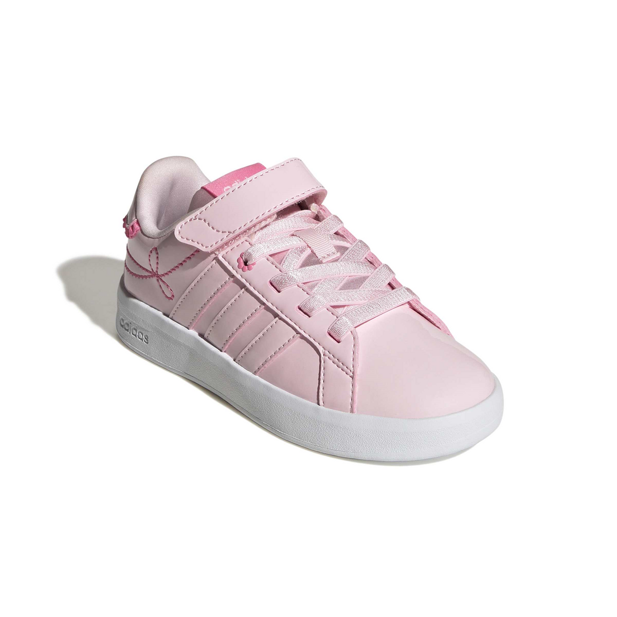 Tenis Adidas Grand Court 3.0 Niña Rosa Casual Cómodo Deportivo Infantil T16-22, foto 2 de 10