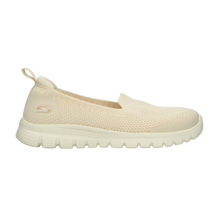 Tenis Skechers Graceful Dama Beige Deportivo Para Mujer