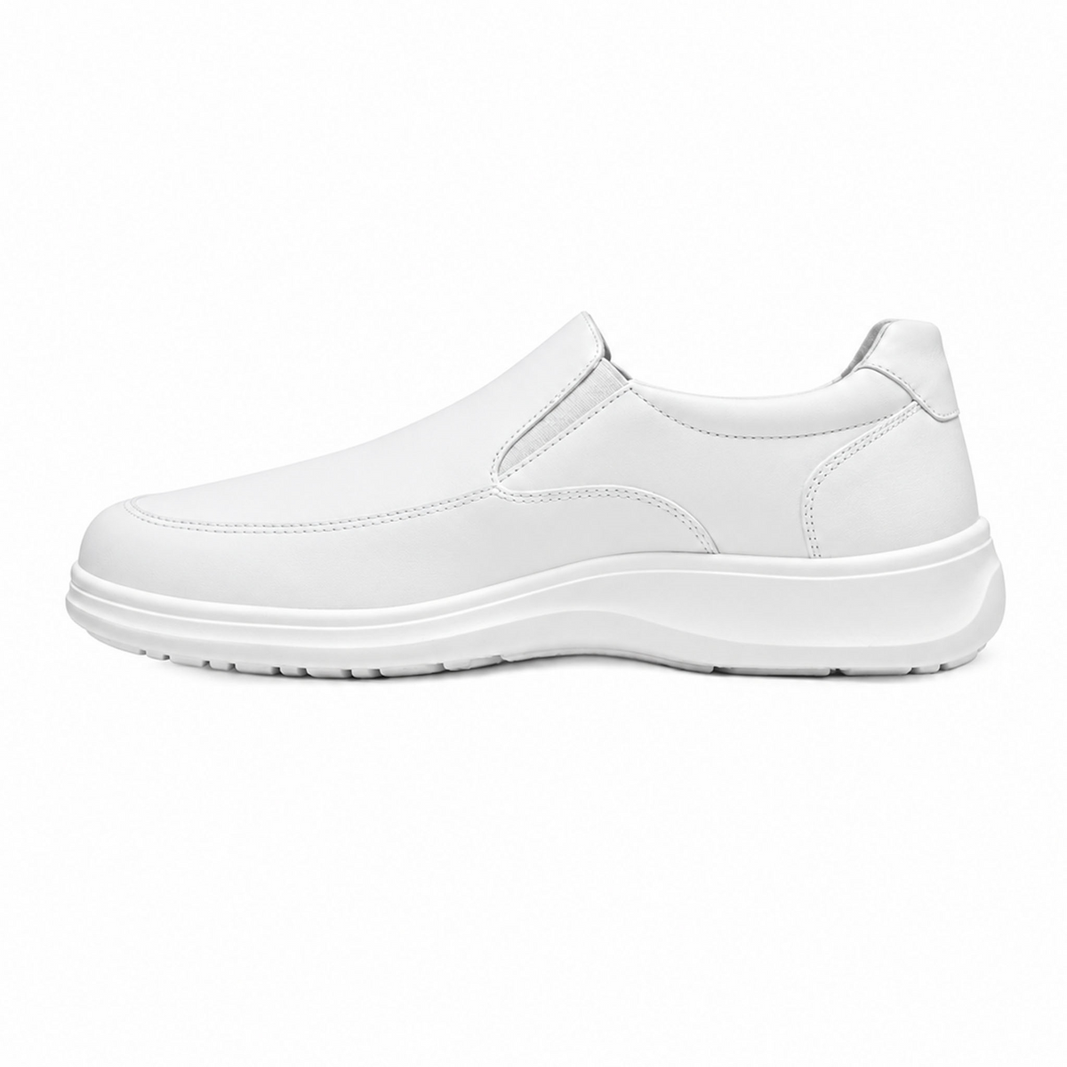 Zapato Flexi Kaiser Hombre Blanco De Servicio Slip On Casual Caballero, foto 4 de 10