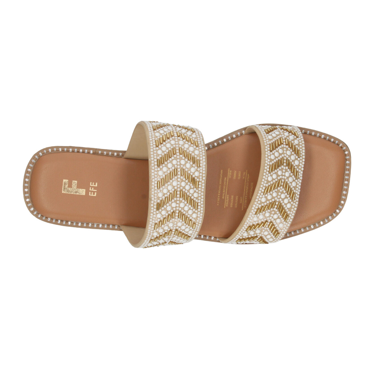 Sandalias Efe Dama Dorado Casual Para Mujer, foto 8 de 10