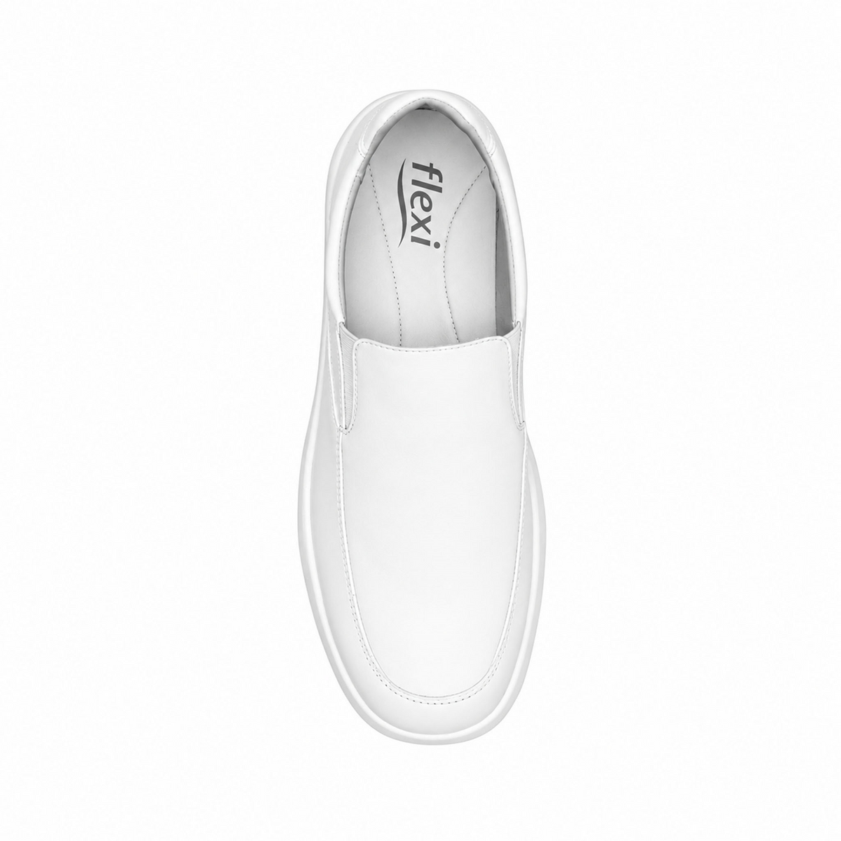 Zapato Flexi Kaiser Hombre Blanco De Servicio Slip On Casual Caballero, foto 7 de 10