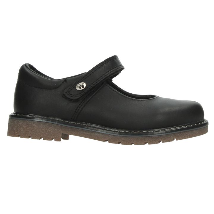 Zapato Jakuna Niña Negro Escolar Adhesivo Infantil T18-22