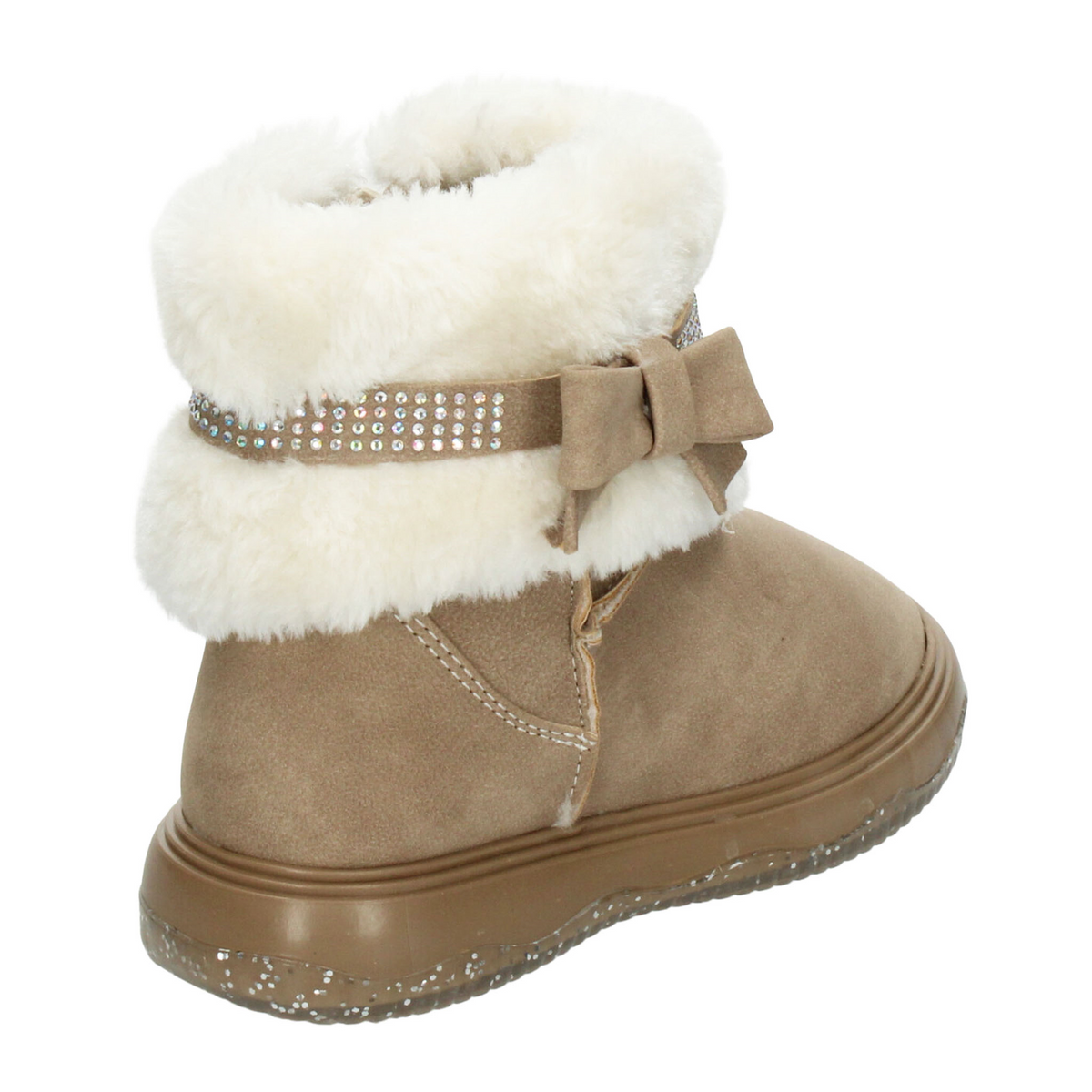 Bota Paressi Niña Café Casual Peluche Infantil T18-22, foto 3 de 10
