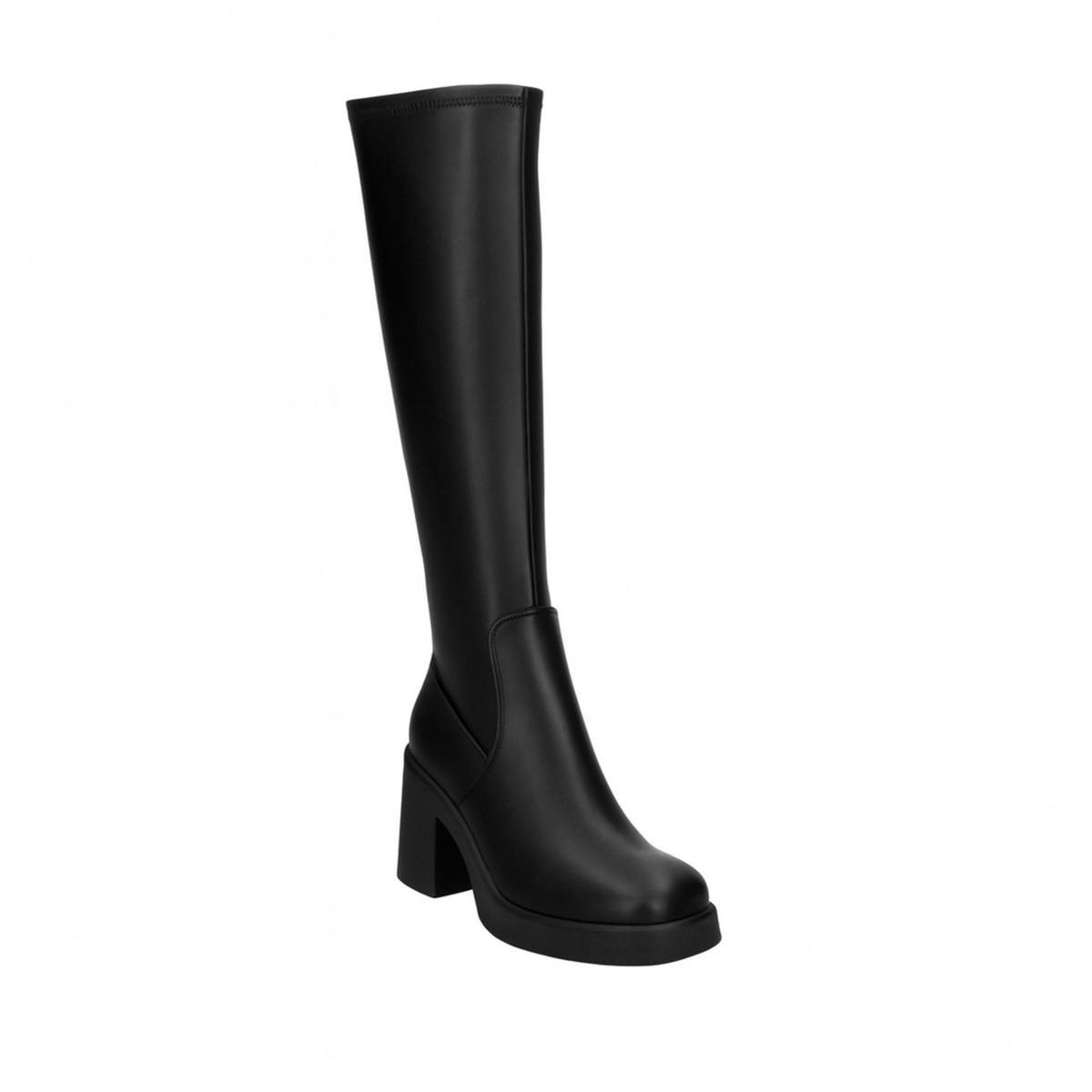 Bota Efe Dama Negro Larga Tacón Para Mujer, foto 2 de 10