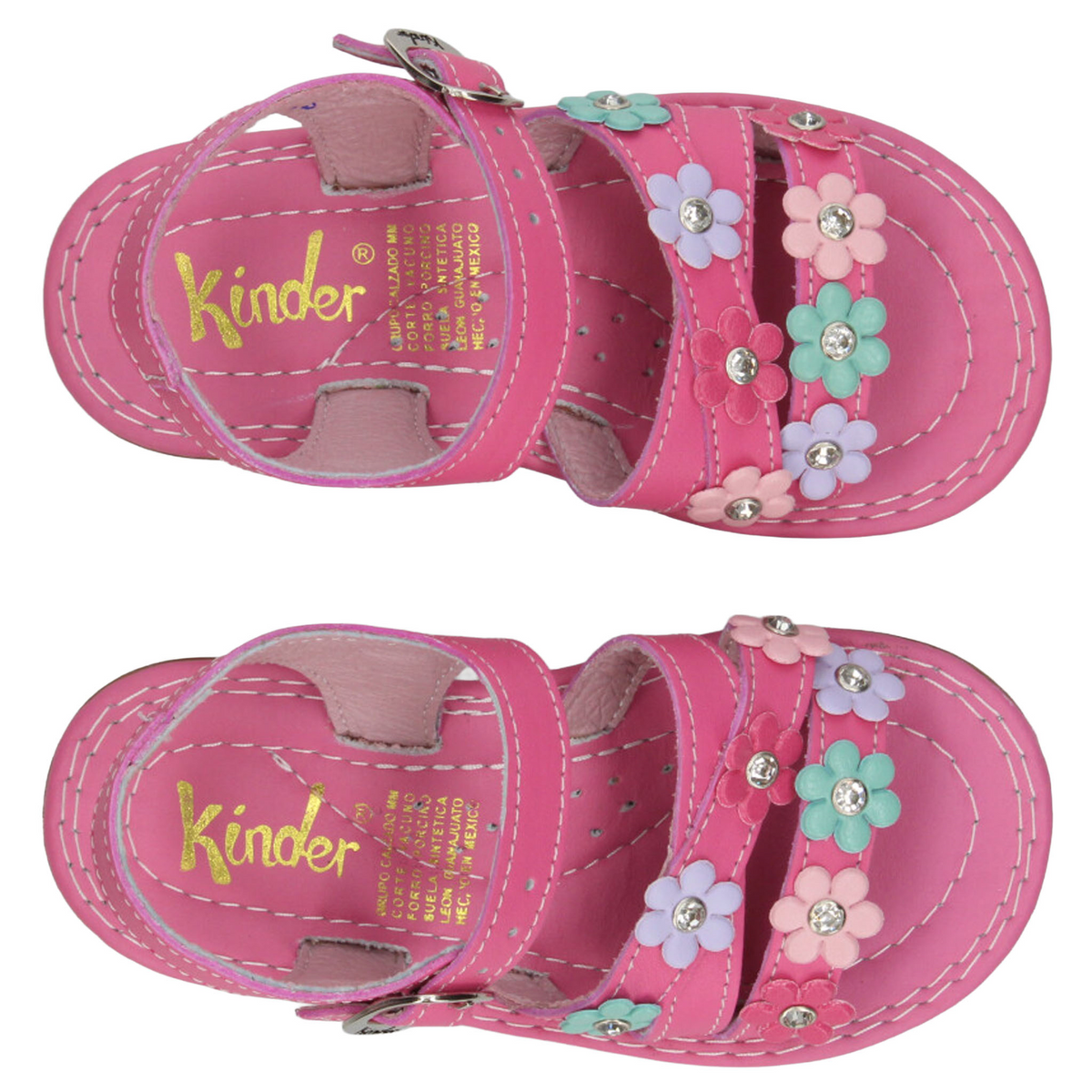 Sandalias Kinder Niña Rosa Casual Infantil T14-18, foto 10 de 10
