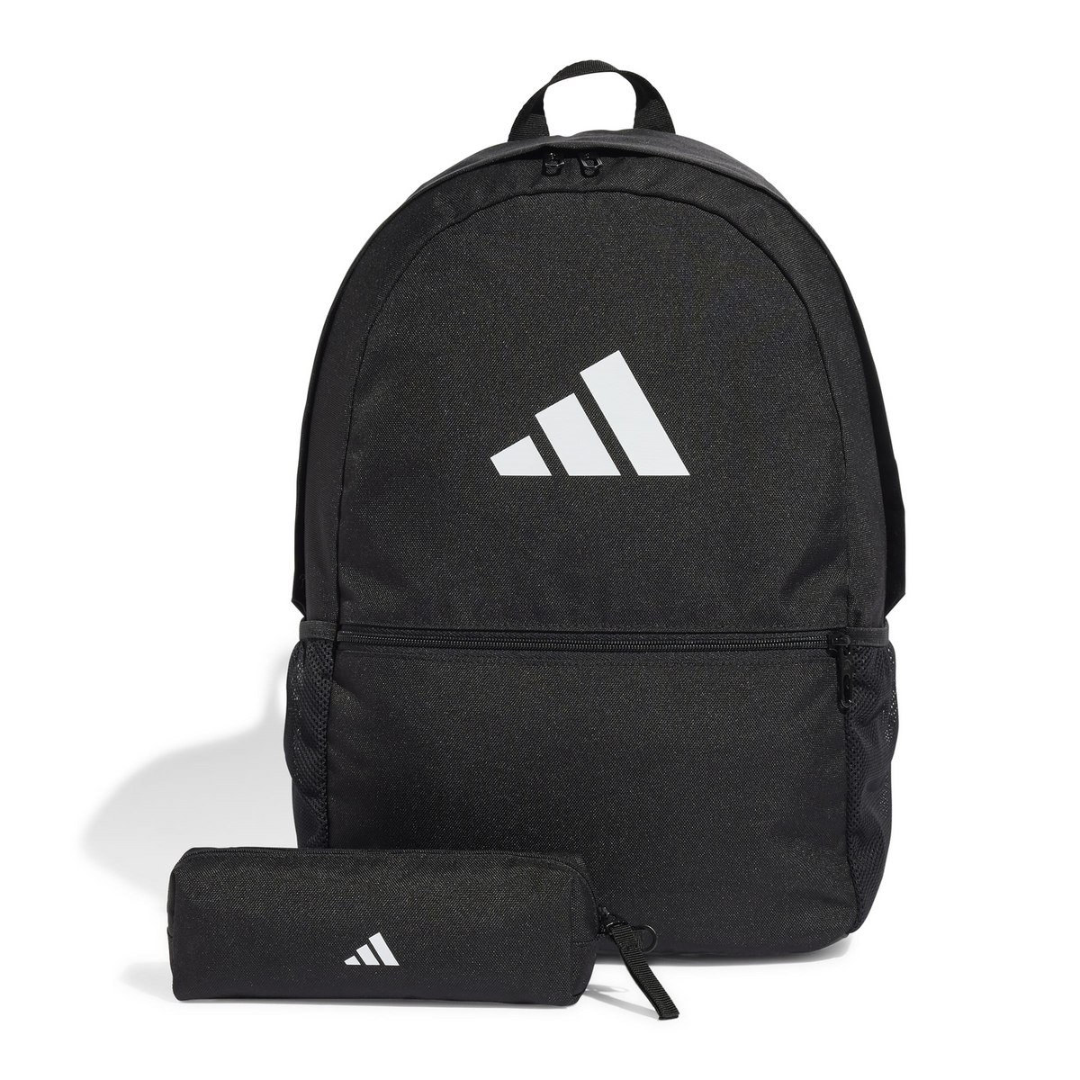 Mochila Adidas Negra Con Lapicera Escolar Amplia Unisex 23L, foto 1 de 10