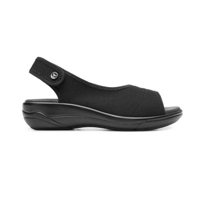 Sandalias Flexi Dama Negro Casual Para Mujer