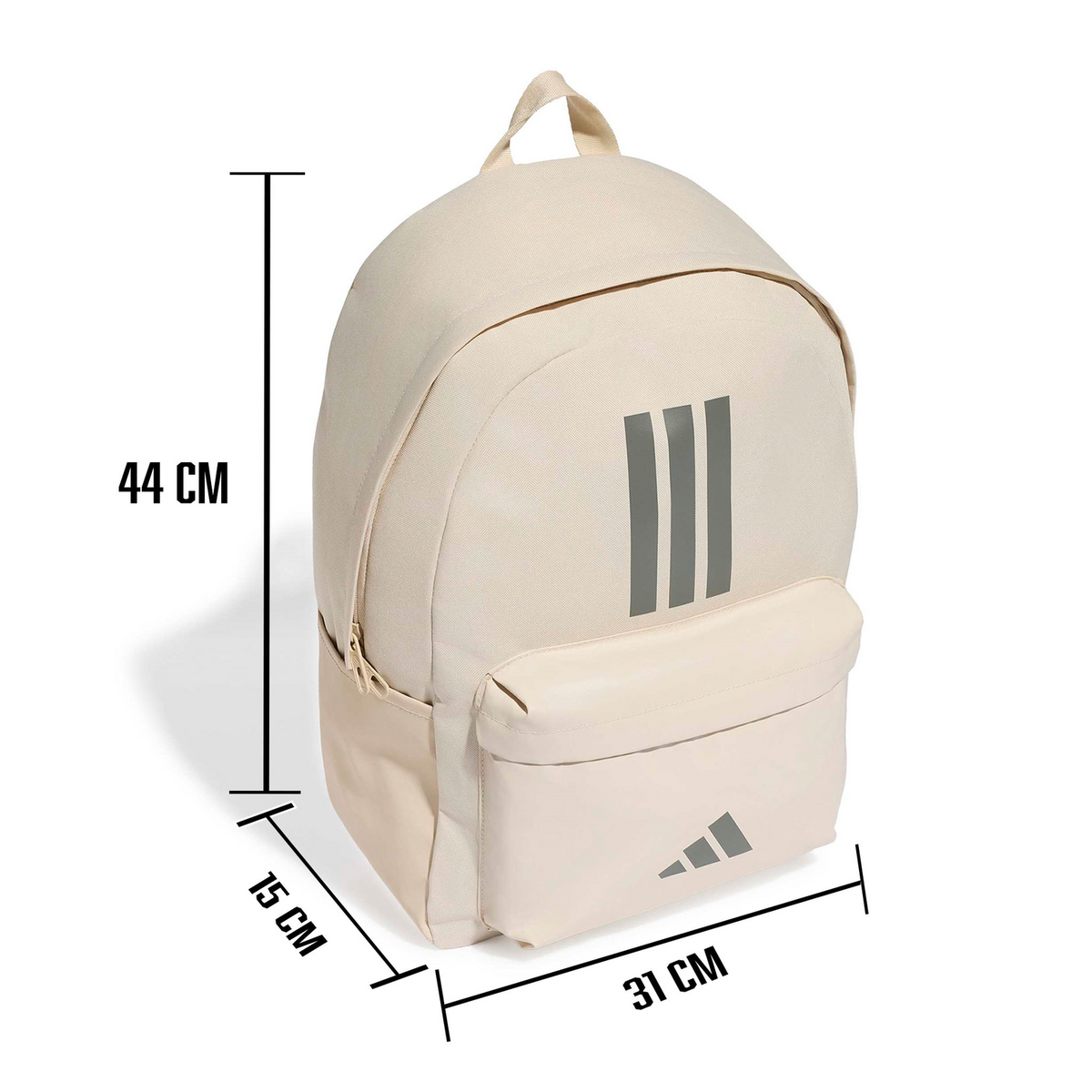 Mochila Adidas Classic Bars Beige Escolar Unisex 28L, foto 7 de 10