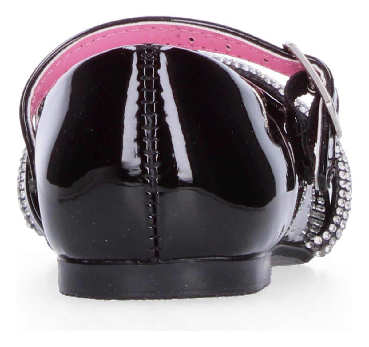 Zapato Tropicana Niña Negro Casual Ajuste Hebilla Infantil T15-22, foto 7 de 8