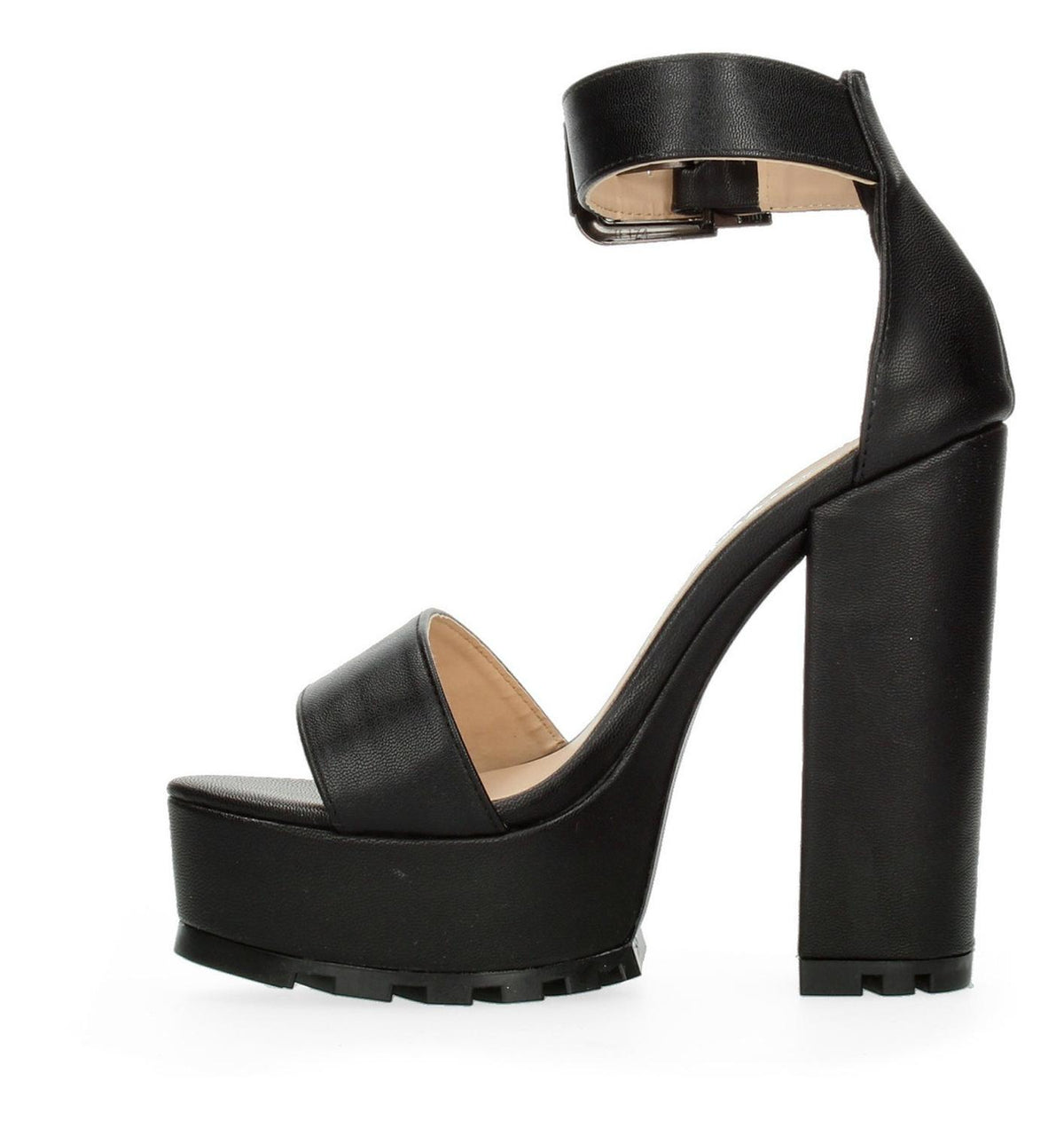 Sandalias Tacon Plataforma Chunky Negro Para Mujer [rve16], foto 3 de 10