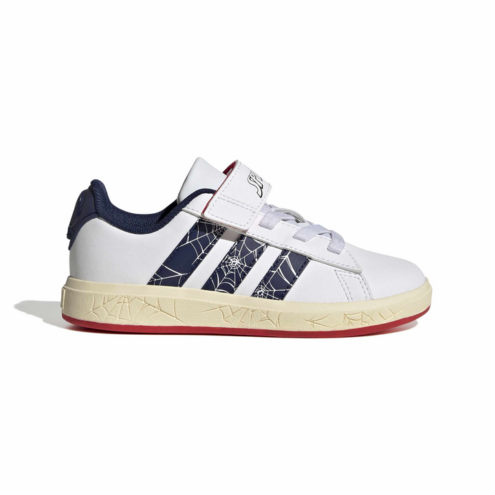 Tenis Adidas Grand Court Niño Blanco Spider-man Hombre Araña Infantil T17-22