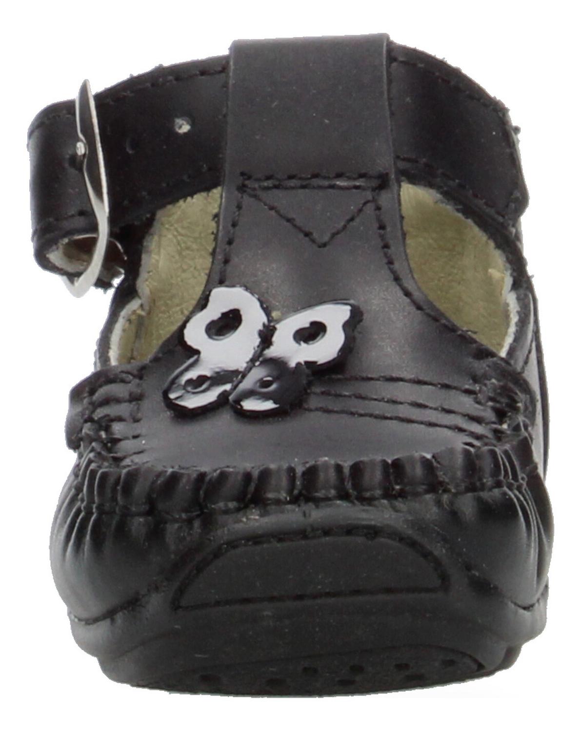 Zapato Pingo Bebé Niña Negro Gateador Hebilla Primeros Pasos T11-14, foto 7 de 10