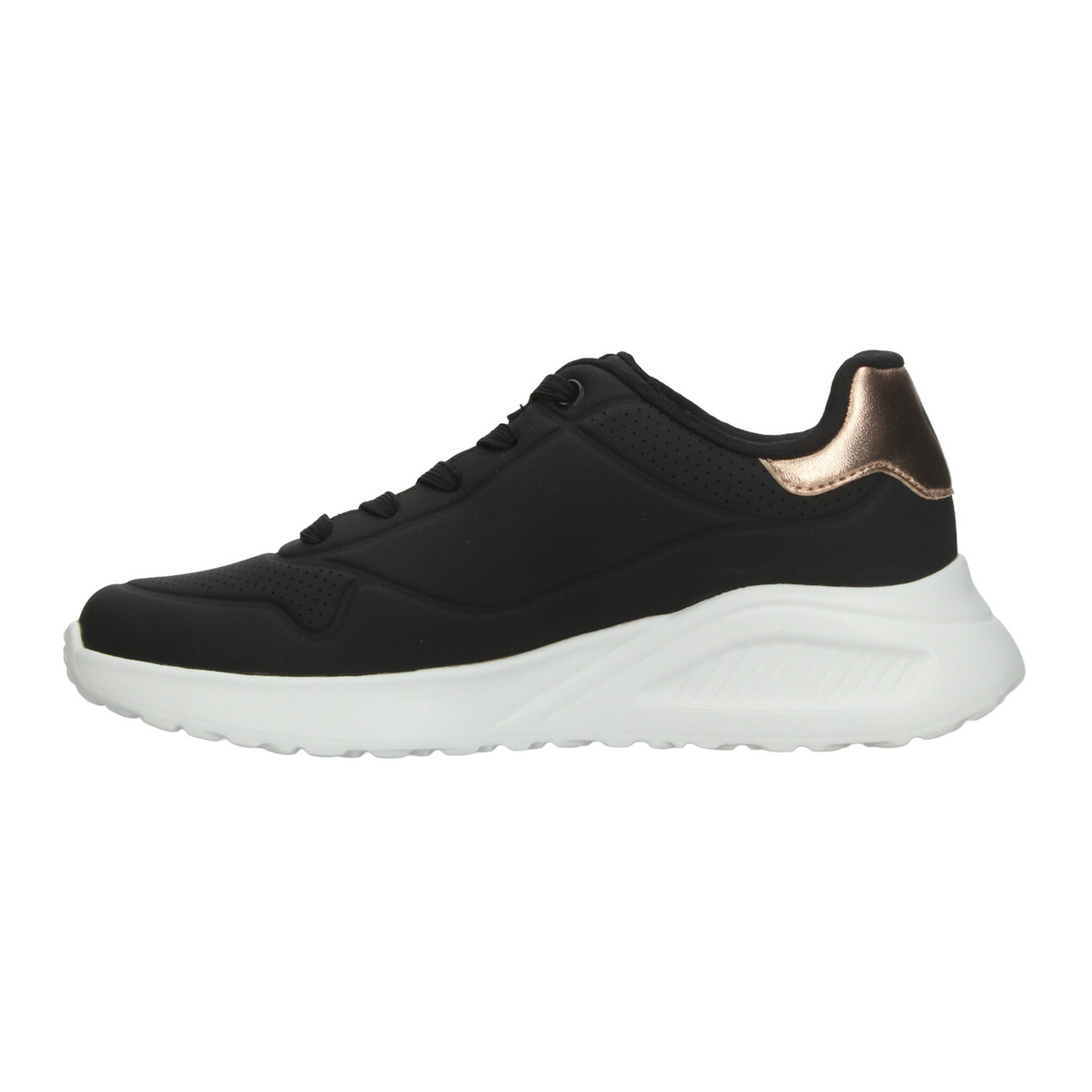Tenis Skechers Uno Lite-Shimmer Dama Negro Deportivo Para Mujer, foto 5 de 10