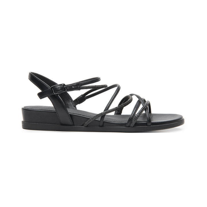 Sandalias Flexi Dama Negro Casual Para Mujer