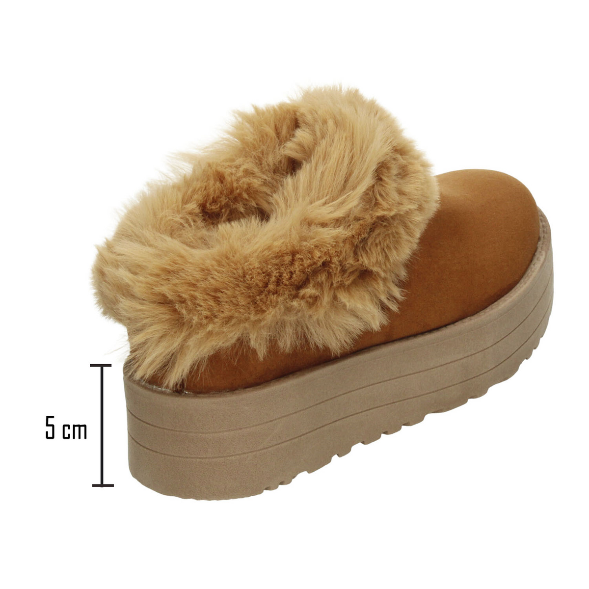 Zueco Rojo Cereza Dama Café Casual Pantufla Plataforma Mujer, foto 3 de 10