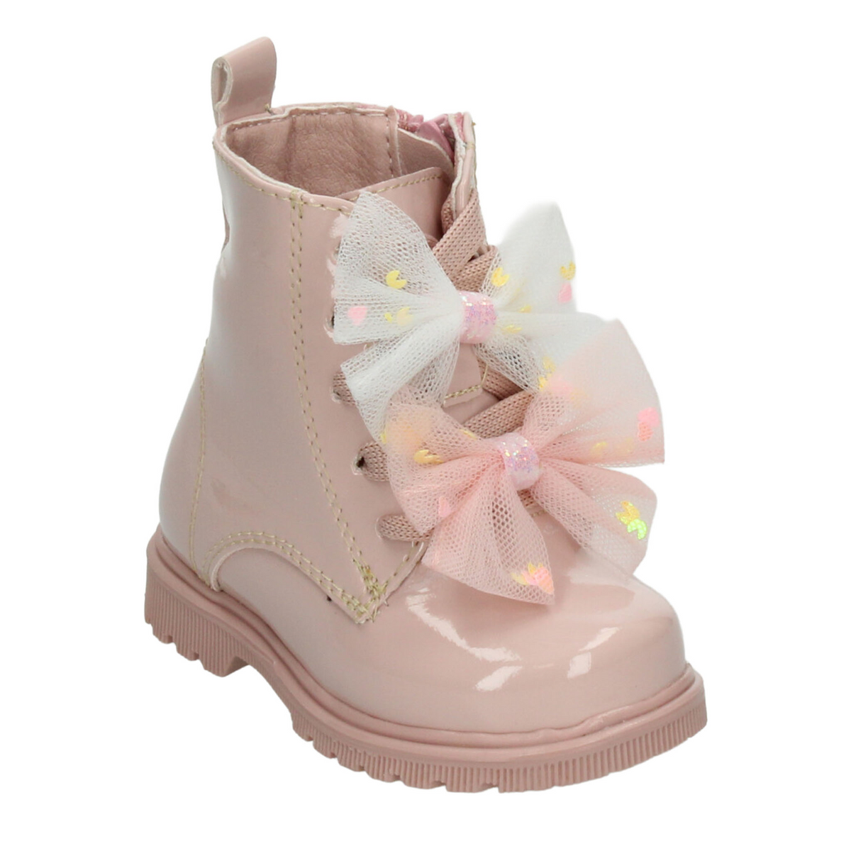 Bota Yuyin Niña Rosa Casual Moños Infantil T12-15, foto 4 de 10