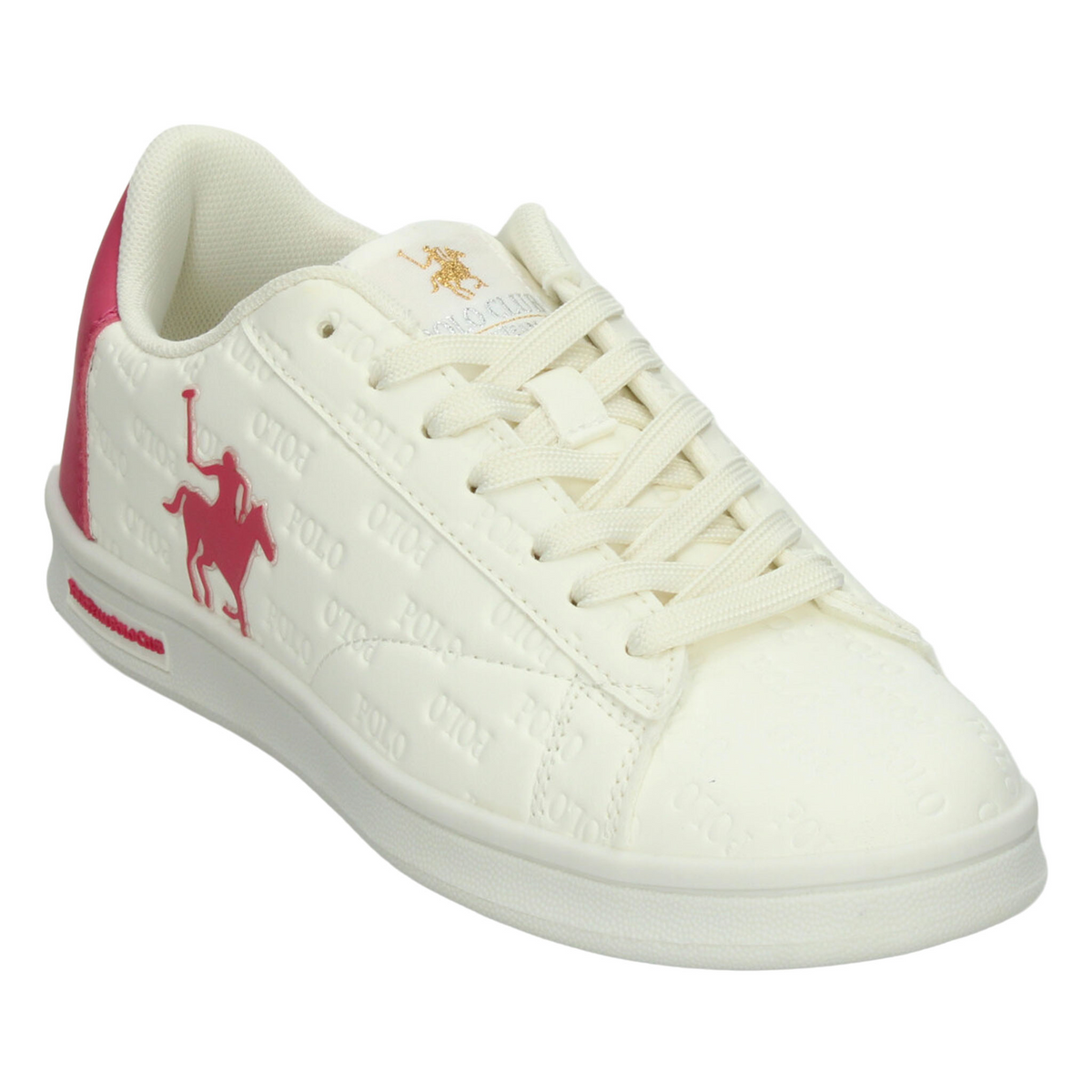 Tenis Polo Dama Off White Rosa Casual Para Mujer, foto 4 de 10