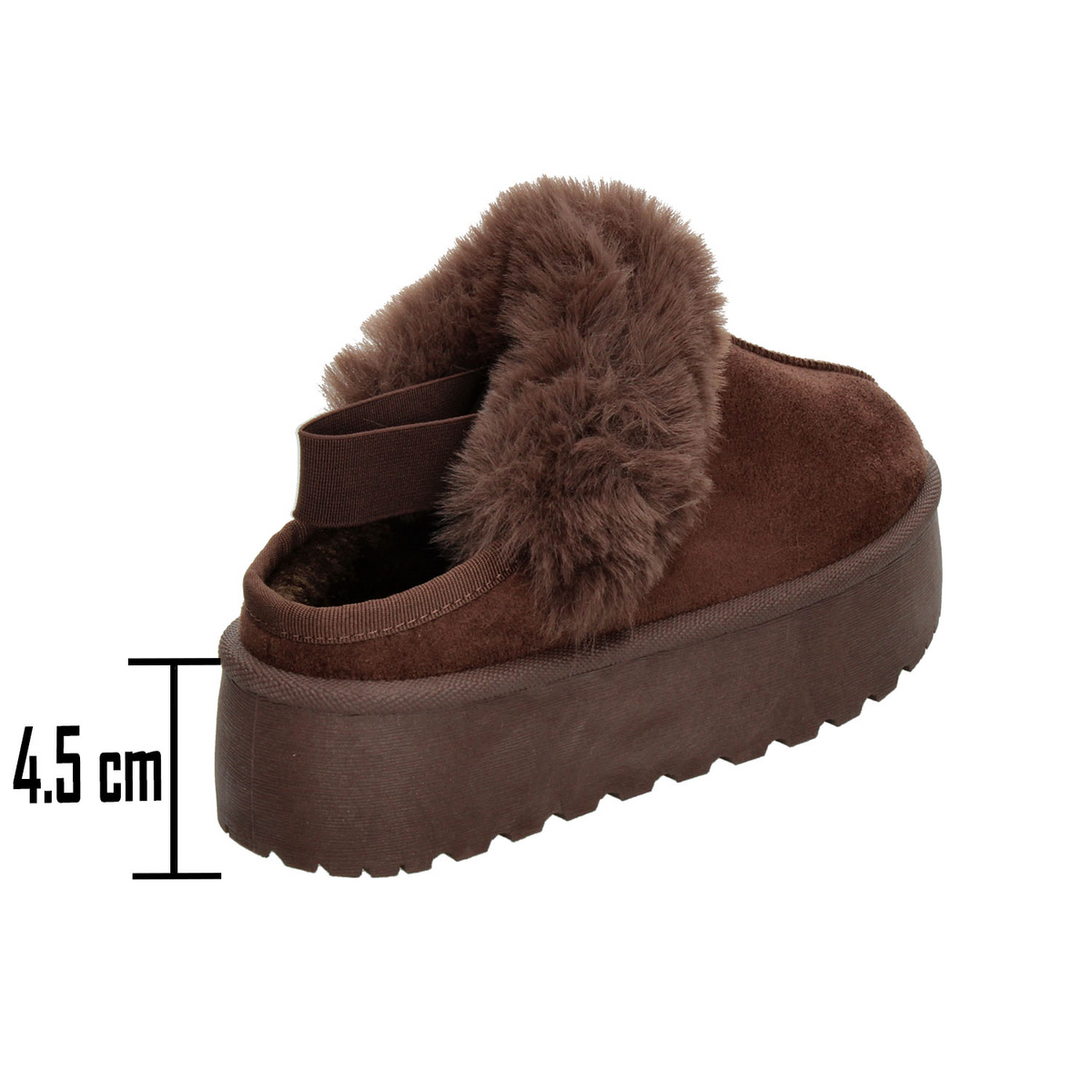 Zapato Berlin Dama Café Peluche Para Mujer, foto 3 de 10