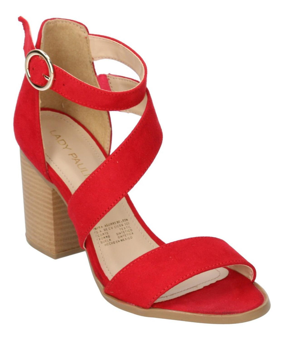 Sandalia Paulina Para Mujer 89020 Rojo [pau748], foto 3 de 6