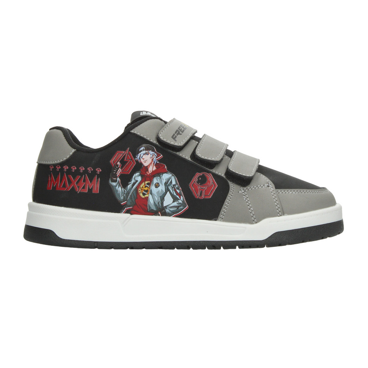 Tenis Freefire Maxim Niño Gris Gamer Casual Juvenil T22-26