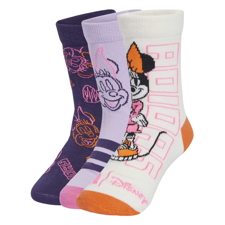 Calcetines Adidas Minnie Mouse Niña Multicolor 3 Pares Infantil