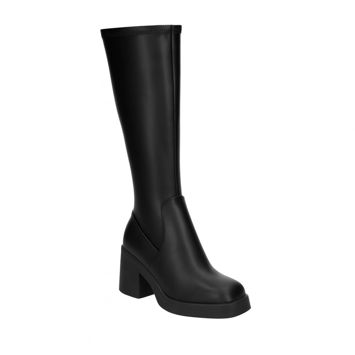 Bota Efe Dama Negro Larga Tacón Para Mujer, foto 4 de 10