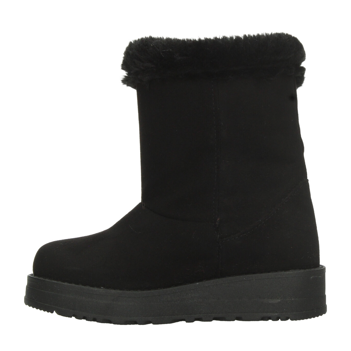 Bota Rojo Cereza Niña Negro Casual Invierno Peluche Infantil T18-22, foto 5 de 10