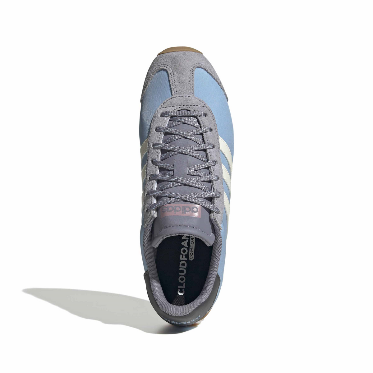 Tenis Adidas Runvista Dama Azul Cielo Casual Cintas Mujer, foto 7 de 10