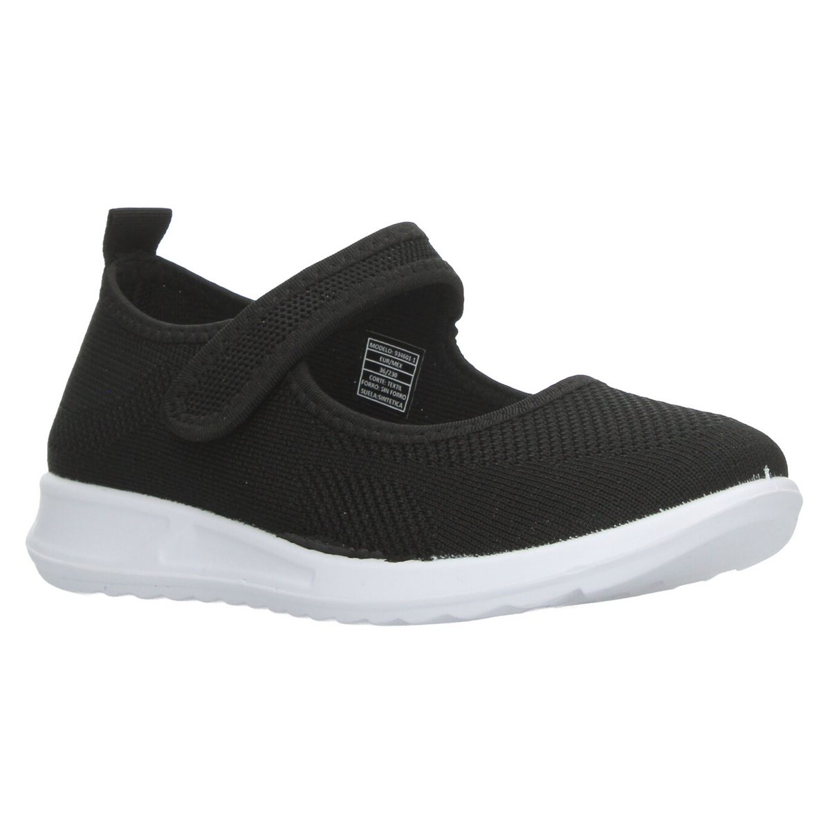 Zapato Berlin Dama Negro Confort Casual Cinta Adhesiva Mujer, foto 2 de 10