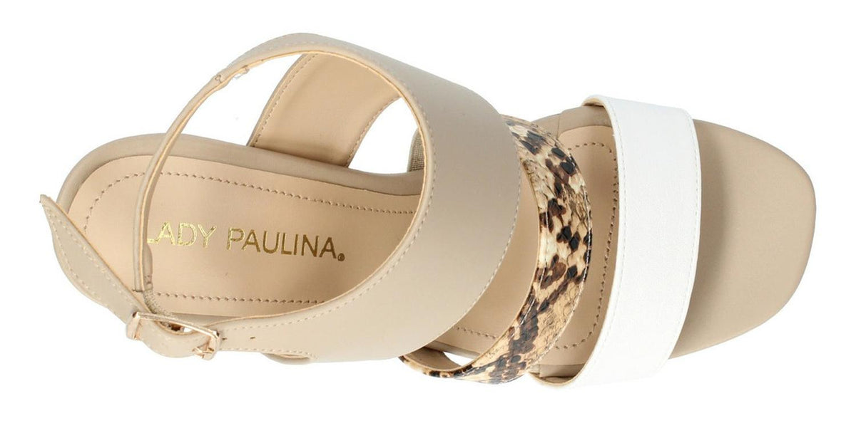 Sandalia Paulina Para Mujer 21601 Beige [pau741], foto 6 de 6