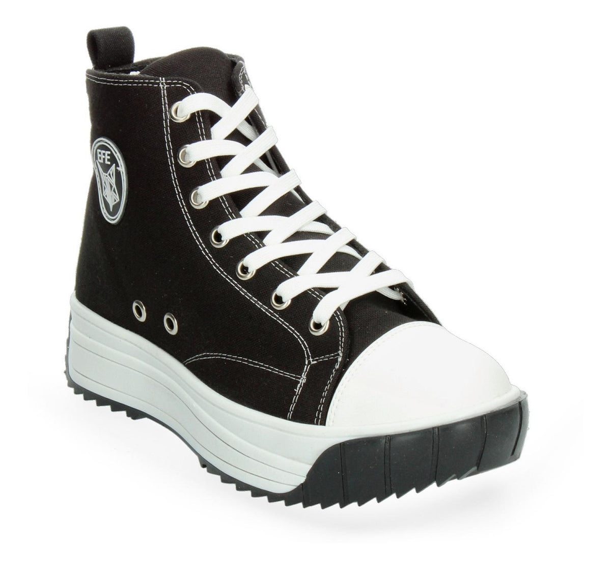 Tenis Plataforma Efe Negro Para Mujer [efe1040], foto 6 de 11
