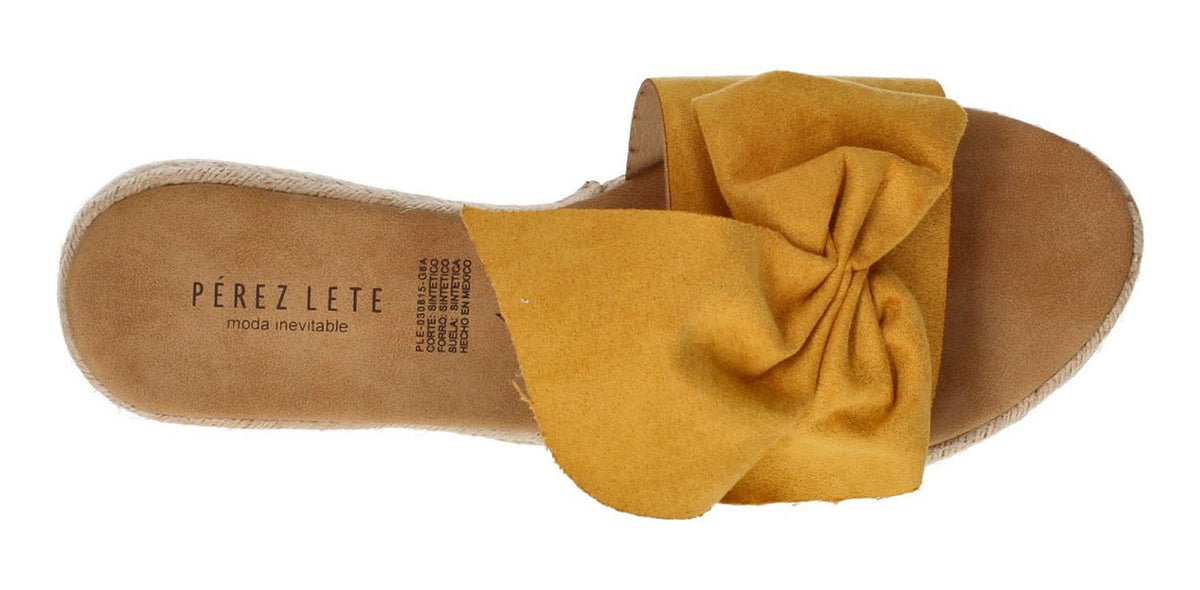 Sandalias Perez Lete Para Mujer 88041 Amarillo [plt192], foto 5 de 6