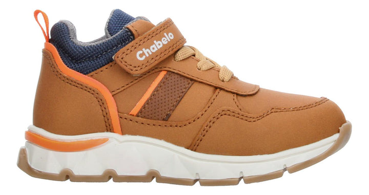 Tenis Chabelo Cafe Para Niño Seguro Casual Deportivo Practico Ajuste De Velcro Y Agujetas T18-22