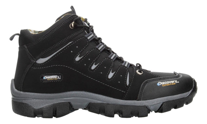 Bota Hombre Senderismo Discovery Blackwood Negro Cintas