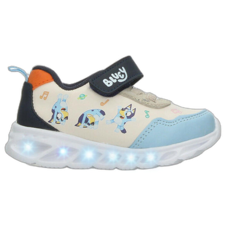 Tenis Bluey Niño Beige Azul Casual Infantil T12-15