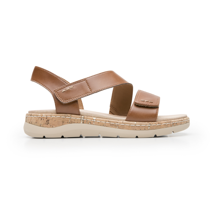 Sandalias Flexi Dama Café Casual Para Mujer