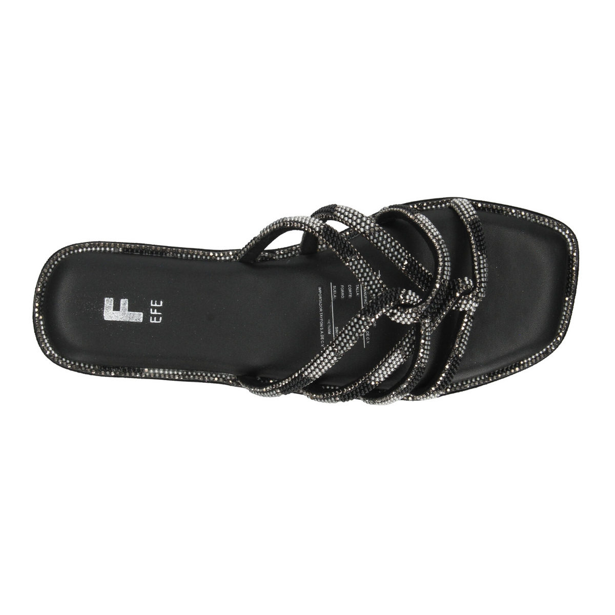 Sandalias Efe Dama Negro Casual Para Mujer, foto 8 de 10