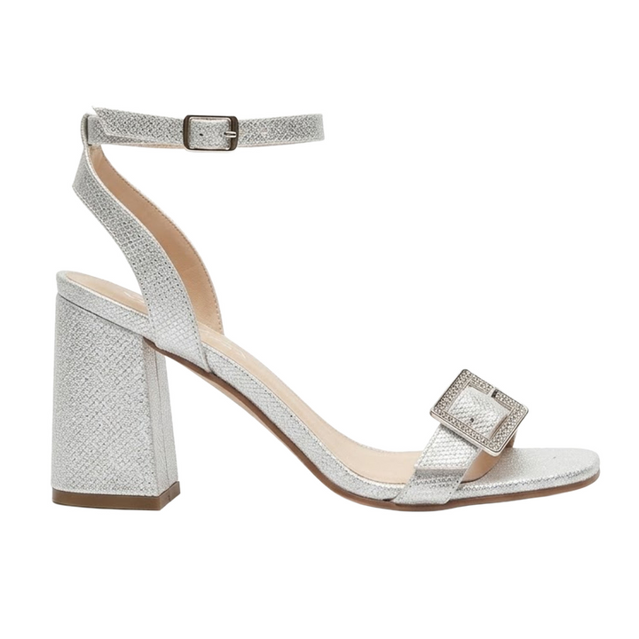 Zapatilla Lady Paulina Dama Plateada Fiesta Mujer