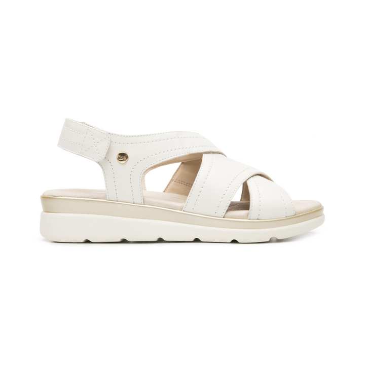 Sandalias Flexi Dama Blanco Casual Para Mujer