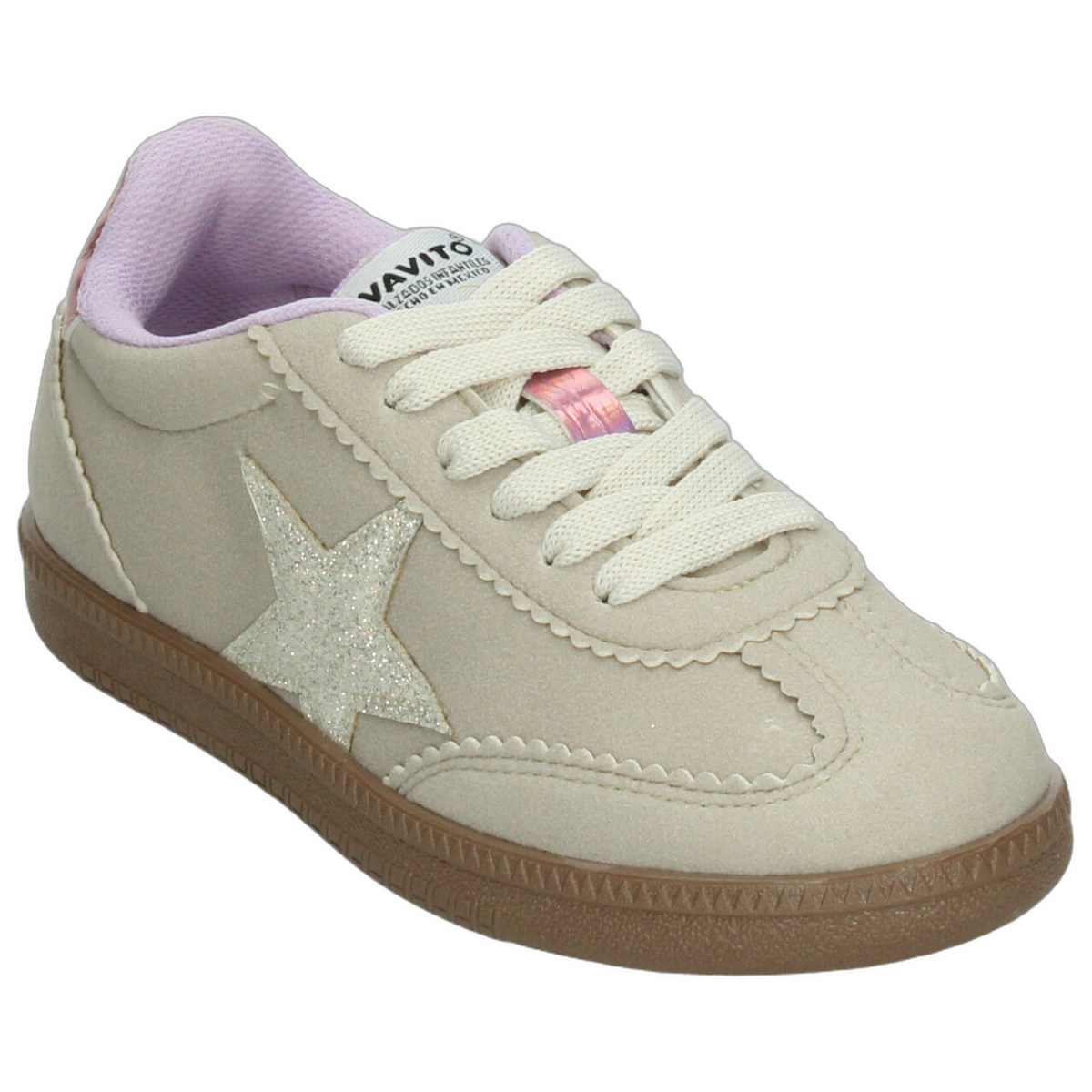 Tenis Vavito Niña Latte Casual Cinta Estrella Infantil T18-22, foto 4 de 10